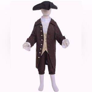 complete Colonial Costume - Brown size 10